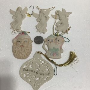 Ornaments a lot of 6 Linux Angels one Linux seasons, greeting ornament,